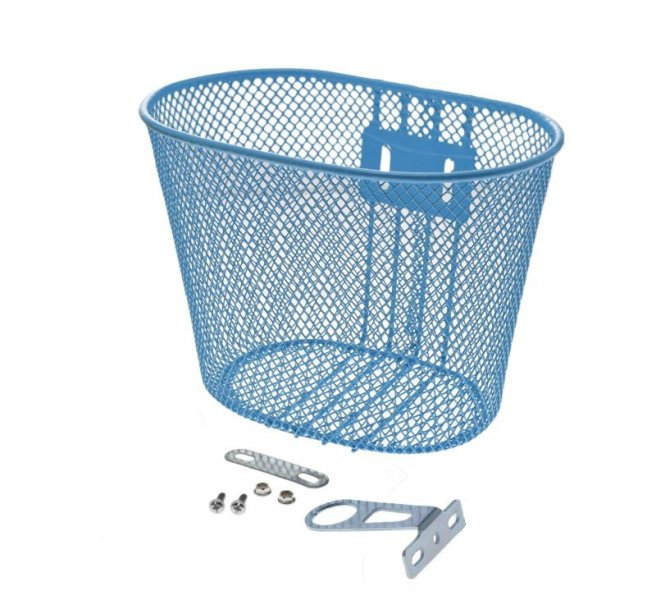 Kosz rowerowy bagażowy przód mały niebieski kids