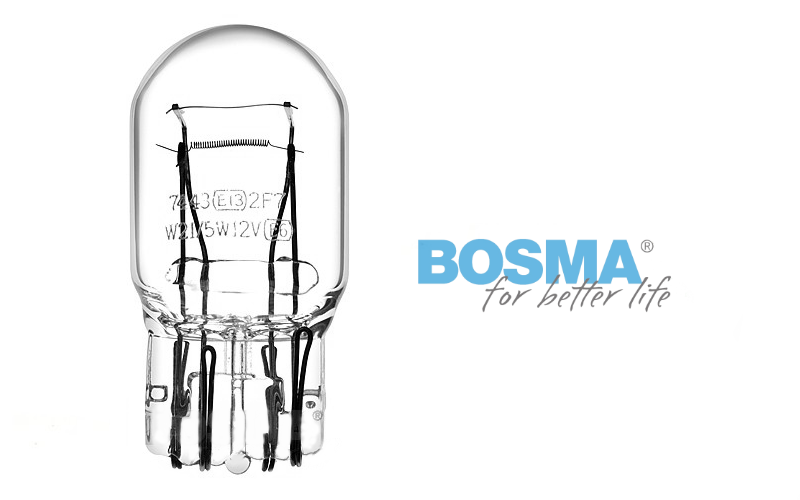 Żarówka BOSMA 12V 21/5W W21/5W T20q blister 2 szt.