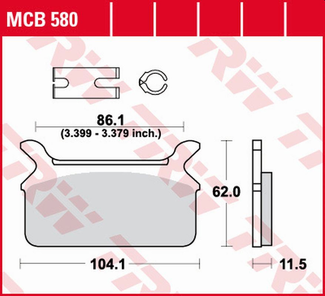 TRW klocki hamulcowe KH201 HARLEY-DAVIDSON 1340