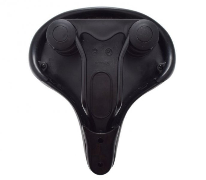 Siedzenie rowerowe duże elastomer czarne