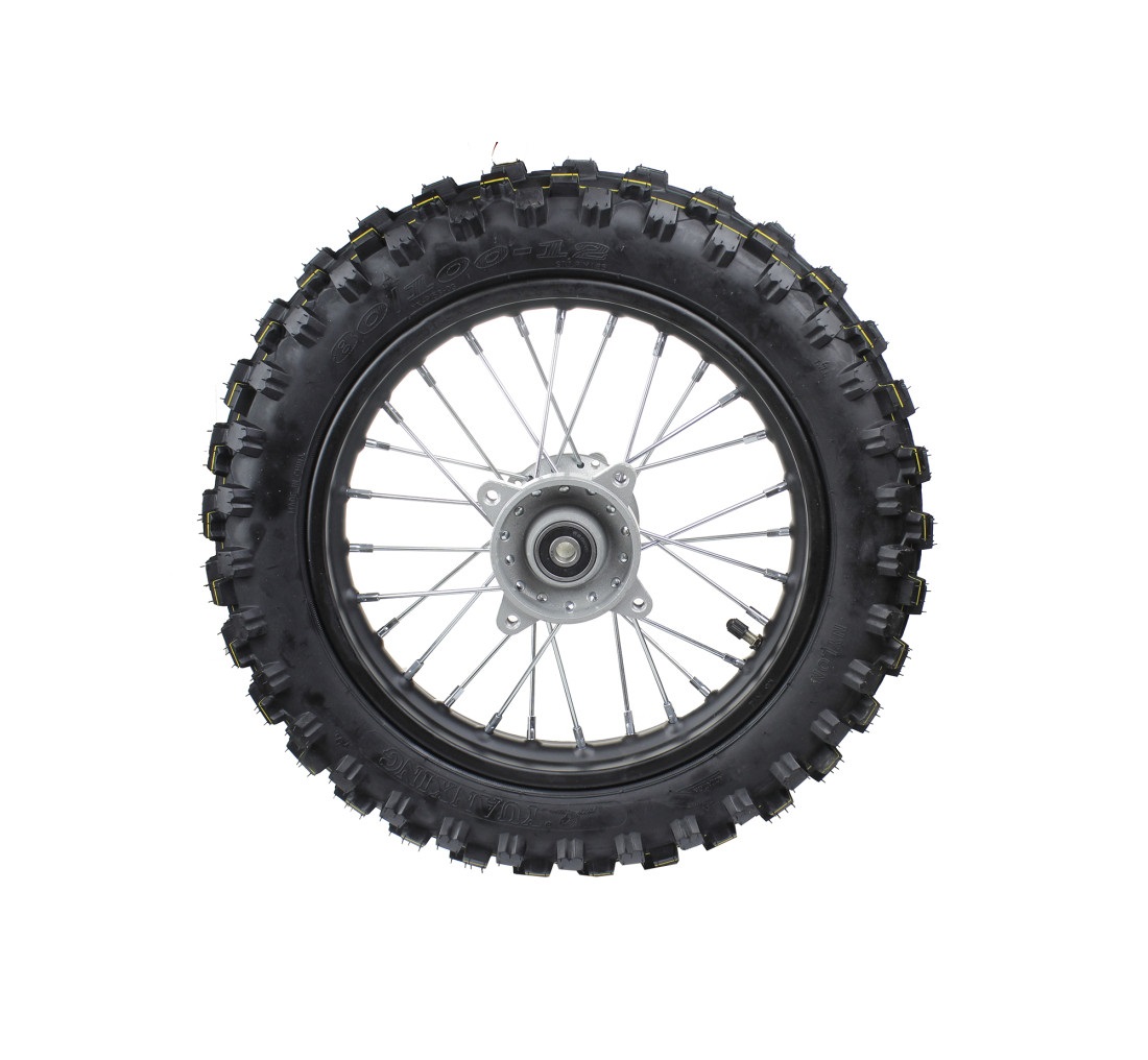 Koło 80/100-12 tylne kompletne pitbike MRF eR 1.6 MX SM MRF eR 2.0 MX SM