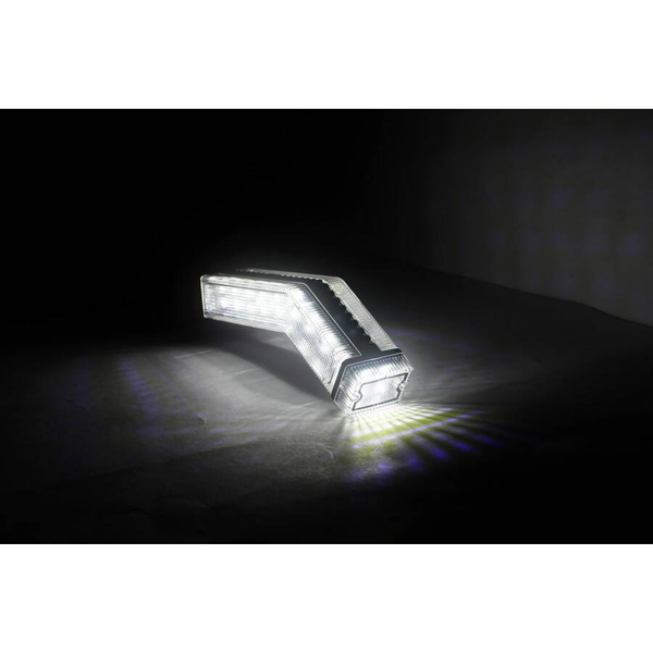 Belka ostrzegawcza 72LED R65 R10 Magnes 12-24V ALR + gratis lampy narożne obrysowe prawa lewa