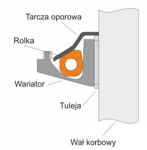 Rolki wariator 16x13 5,5g kształt D 4T Benzer Inca