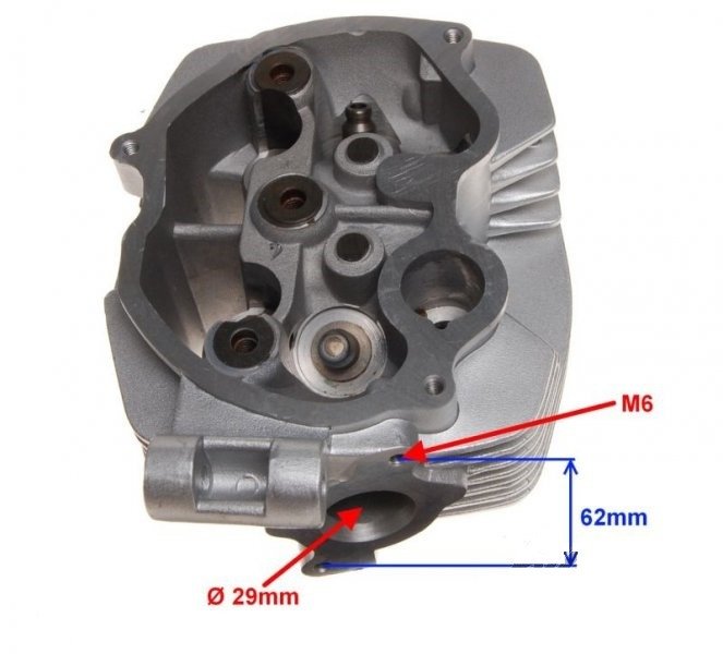 Głowica cylindra loncin 125 cc 4t komplet