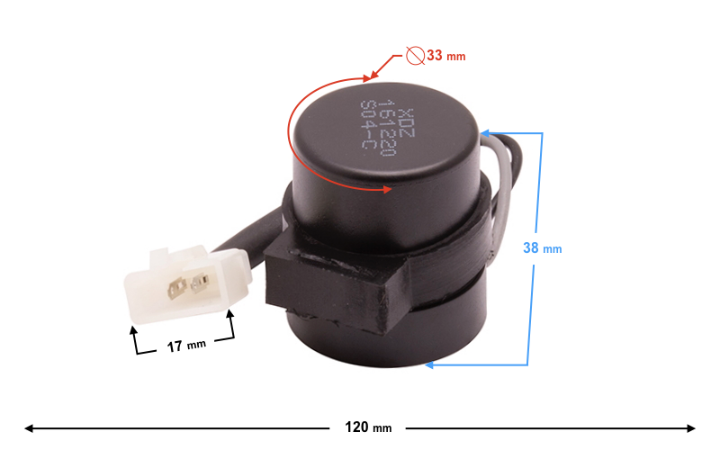 Przerywacz kierunkowskazu skuter 2T 2 kable