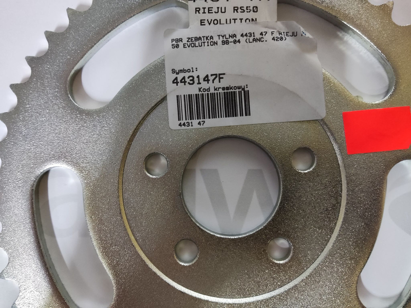 Zębatka Tylna 47z F RIEJU RS 50 EVOLUTION 98-04