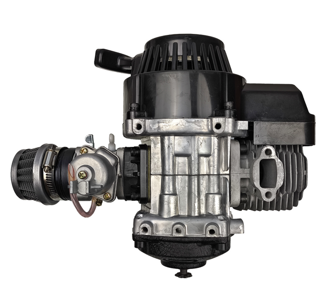 Silnik 2T 60cc z plastikowym szarpakiem gaźnik z kranikiem Pocket Bike