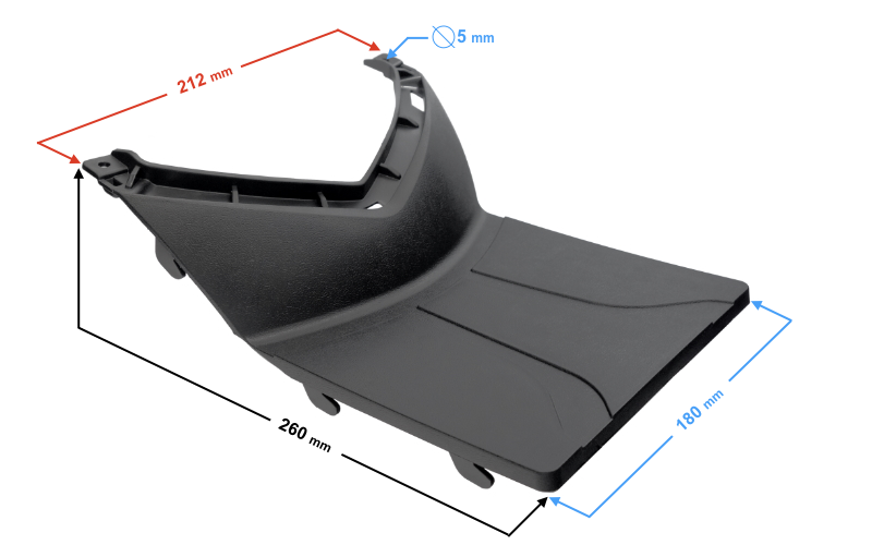 Obudowa nóg cz.dolna do skutera Barton Energy