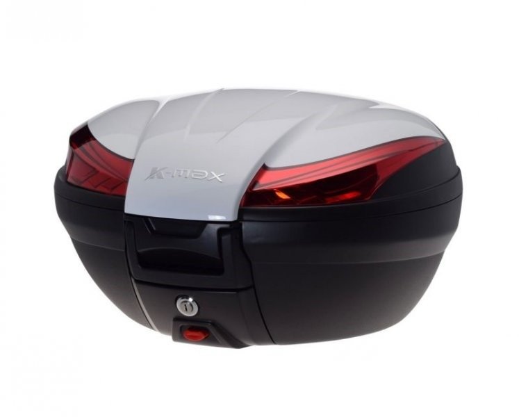 Kufer k-max z płytą montażową czarno biały 50l