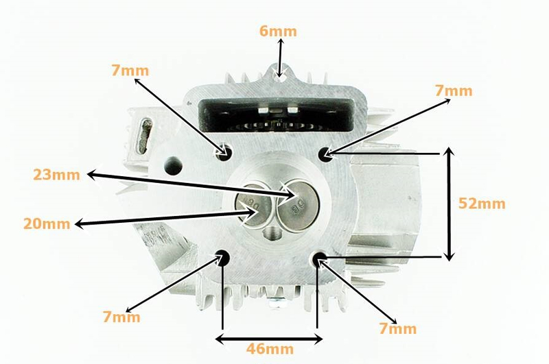 Głowica 4T 125ccm 53,5mm 154FMB Barton Romet Zipp