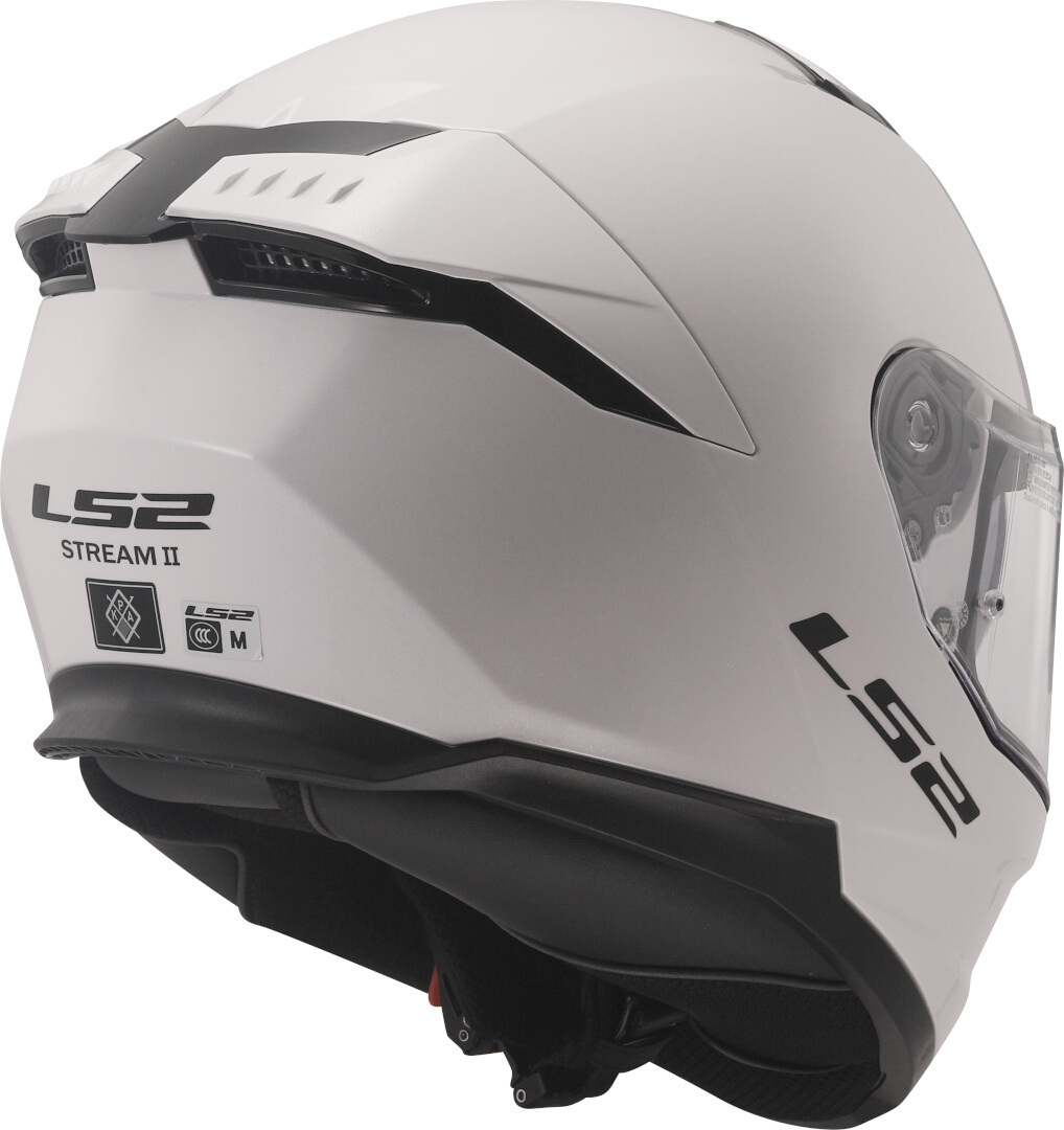 Kask integralny LS2 FF808 STREAM II SOLID WHITE homologacja ECE 22.06