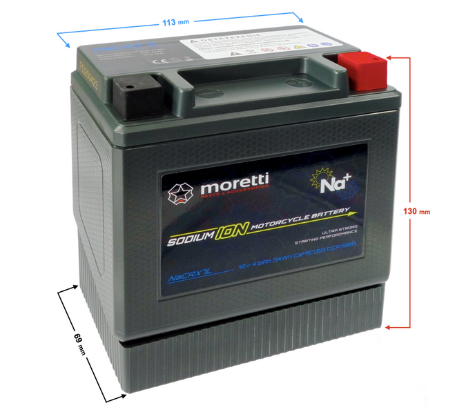 Akumulator Moretti NaCRX7L 12V 4.5Ah sodowo - jonowy