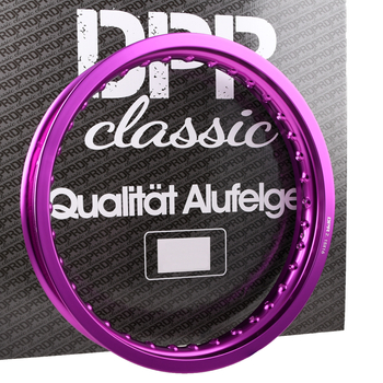 Obręcz koła aluminiowa fioletowa 2,15x16 Simson MZ ETZ DPR Classic