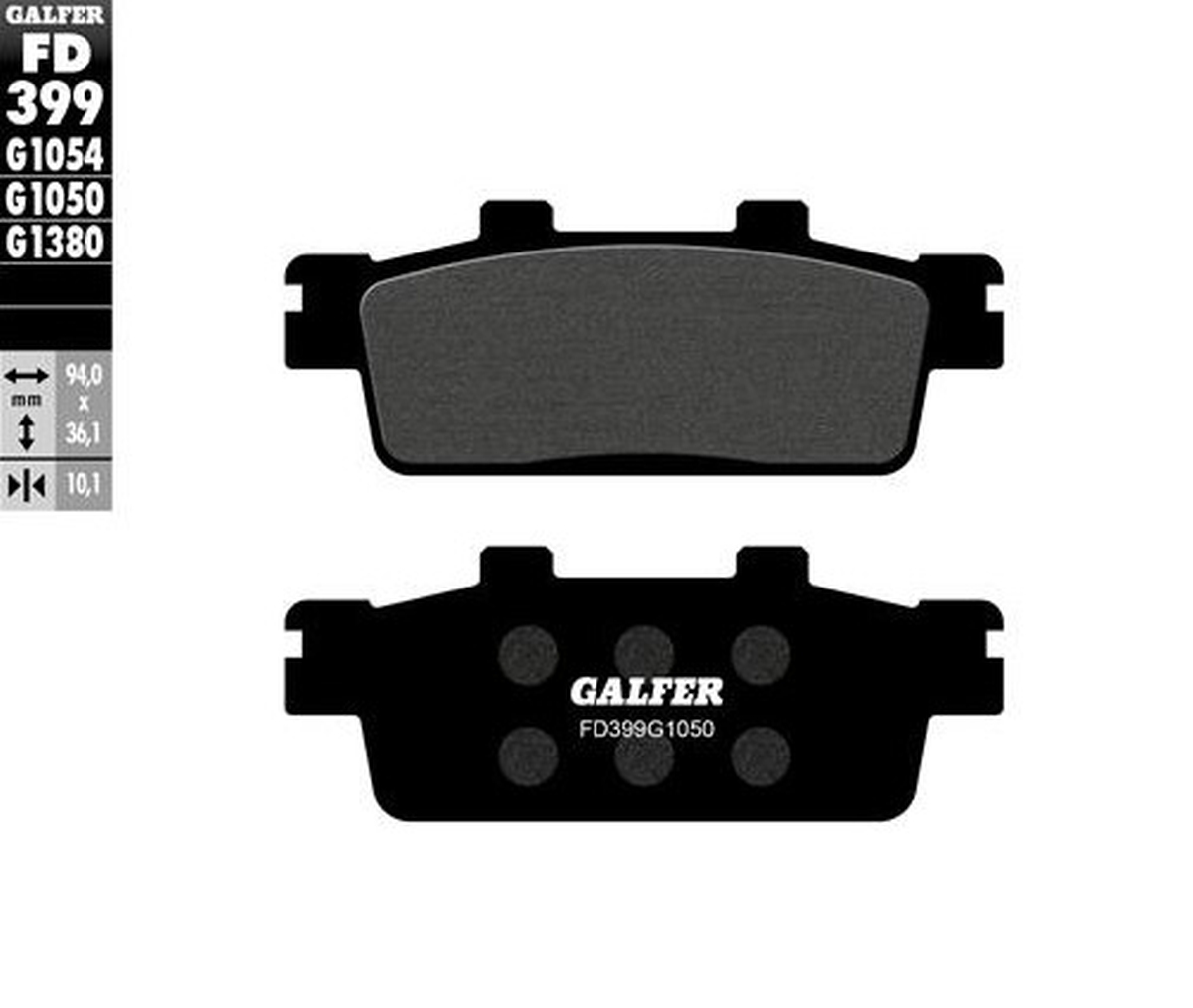 Galfer klocki hamulcowe KH427 półmetaliczne TGB SYM Peugeot Kymco Daelim