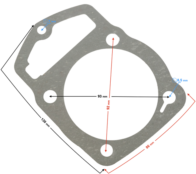 Uszczelka cylindra Moretti Barton DB250 MZK