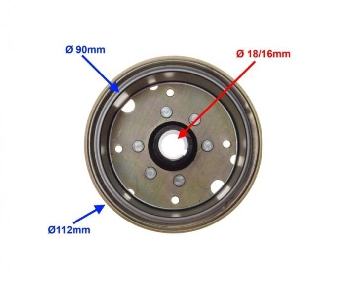 Koło magnesowe 4t gy6 125cc 139qmb/139qma