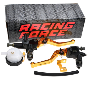 Dźwignie klamki hamulca sprzęgła złote pompa RF