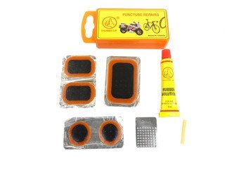 Zestaw naprawczy dętek łatki + klej + tarka