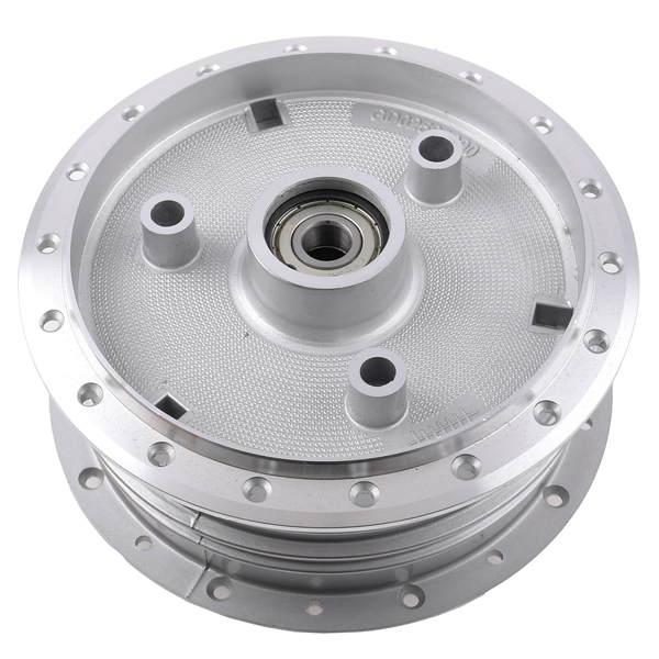 Piasta kompletna z tulejką łożyskami segerem polerowana Simson DPR Classic