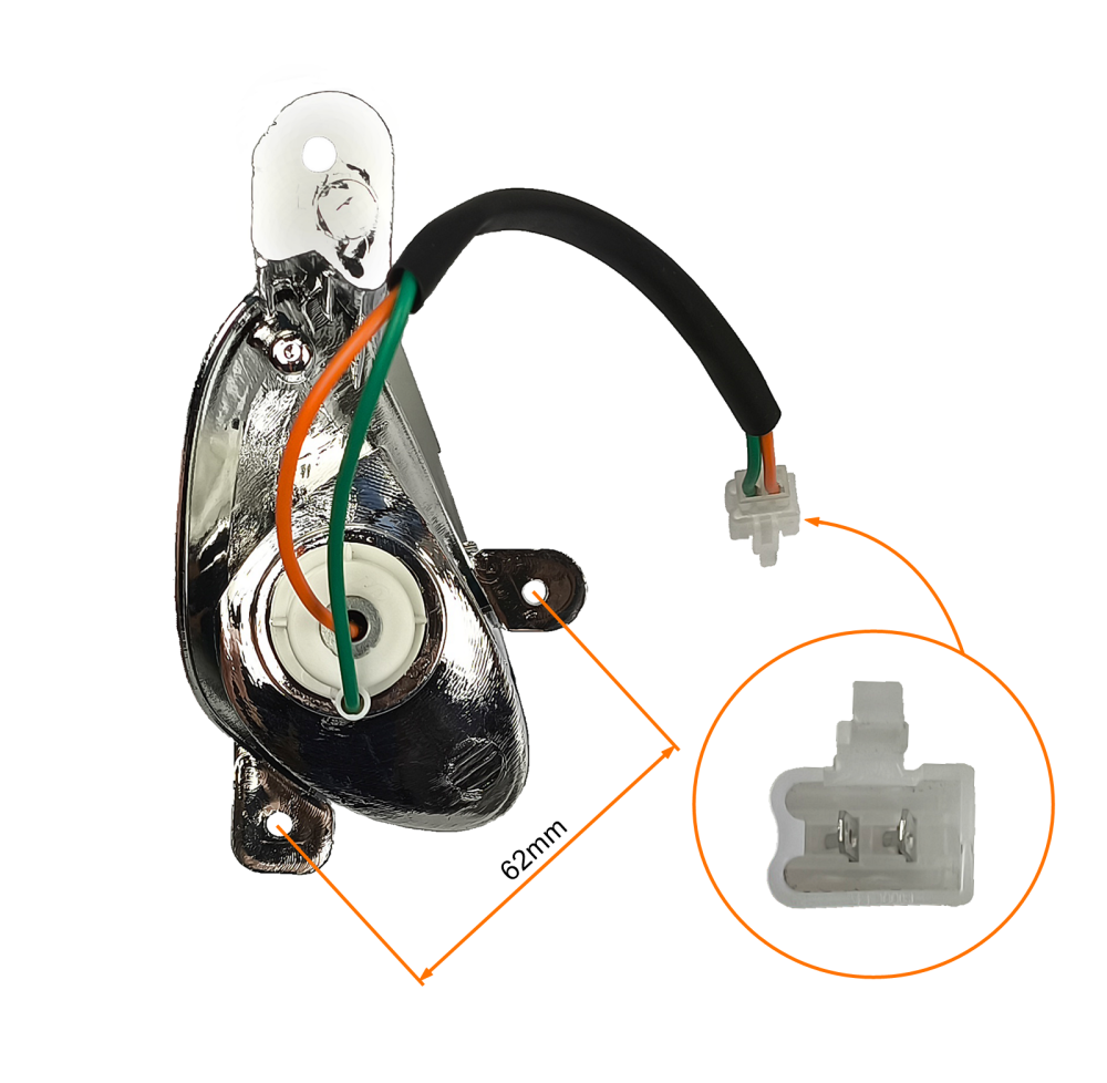 Kierunkowskazy przednie prawy + lewy białe z homologacją Wilga