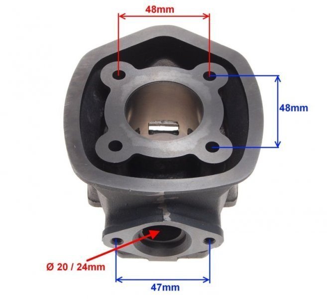 Cylinder 50 ccm 2t 40mm komplet piaggio aprilia