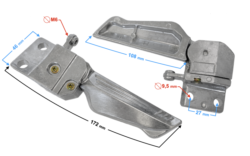 Podnóżki pasażera Scalpel Barton 50ccm skuter moretti