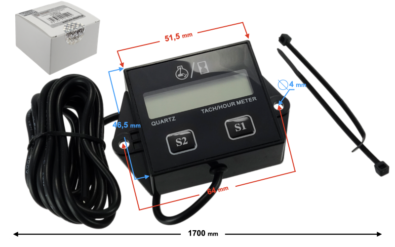 Licznik motogodzin obrotomierz Cross ATV PROMO