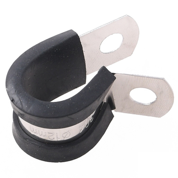 Obejma uchwyt przewodu metalowy + guma 12mm Racing Force