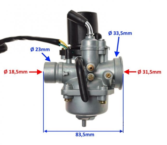 Gaźnik 2T 50cc dysza 80 Keeway Longija Romet Zipp