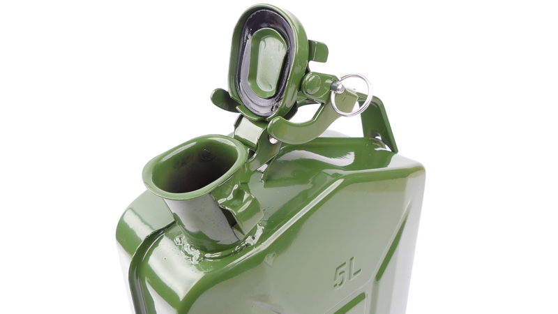 Kanister zbiornik 5l metalowy zielony 305x240x115