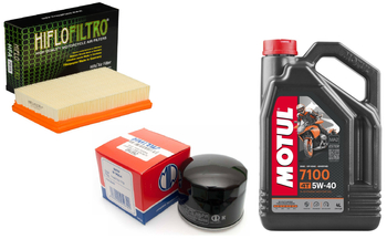 Filtr oleju HF160 powietrza olej Motul 5w40 BMW R1200 1250 R RS GS 13-25r