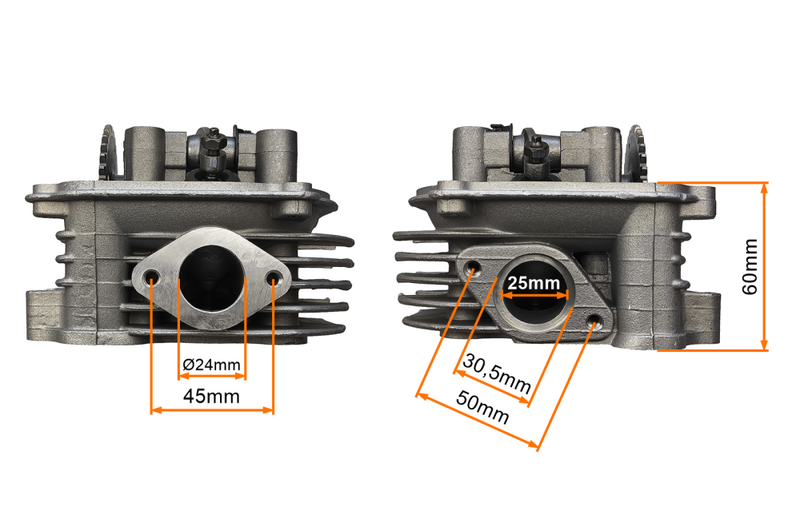 Cylinder 150cc 57,4mm + głowica uzbrojona powietrze quad atv