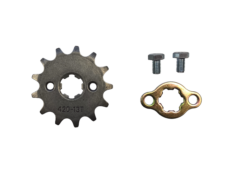 Zestaw napędowy zębatka przód 13z tył 37z łańcuch 420-130L quad atv pitbike