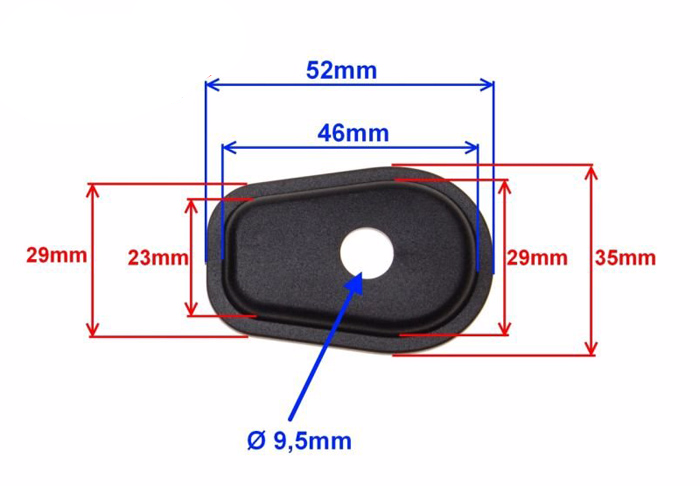 Uniwersalna zaślepka kierunkowskazów 4szt