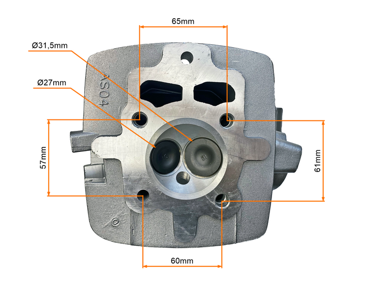 Głowica 200cc 63,5mm powietrze quad atv Bashan 