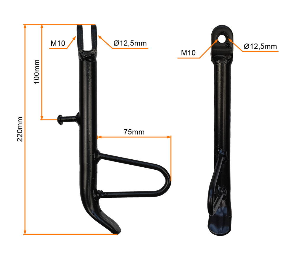 Podstawa nóżka stopka boczna do skuterów wyposażonych w koła 12 cali