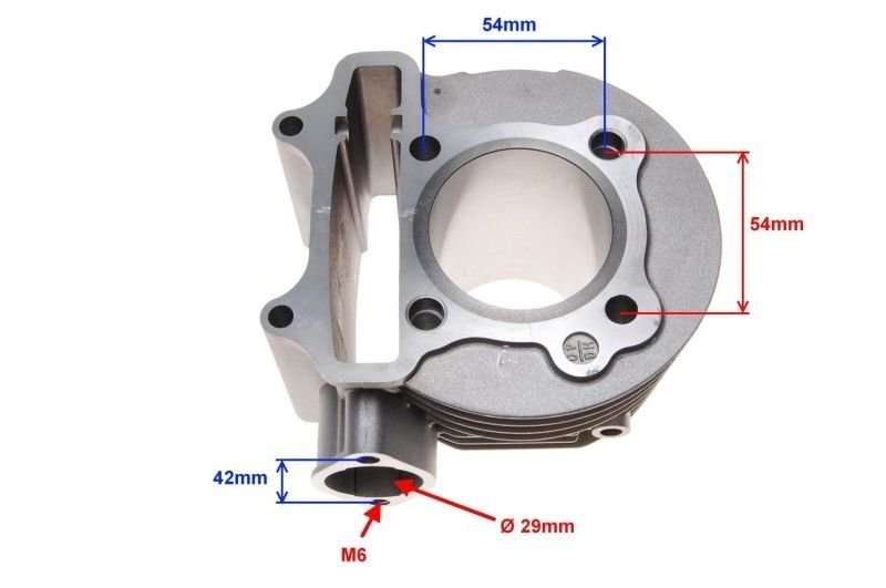 Cylinder kompletny 125ccm skuter quad atv gy6 52,40mm 4T Romet Junak Sym
