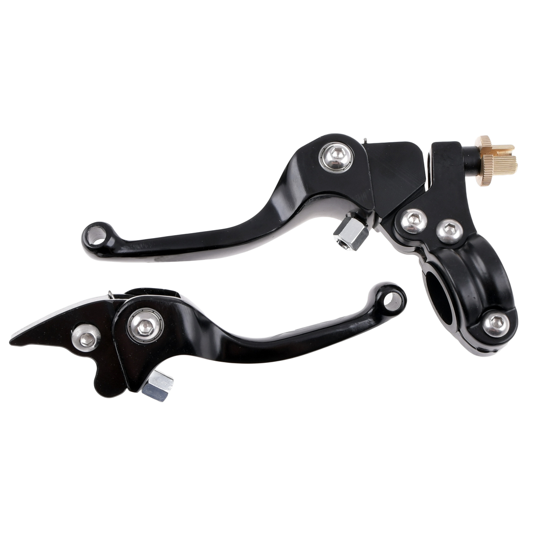 Dźwignie klamki hamulca sprzęgła ASV krótkie czarne Racing Force