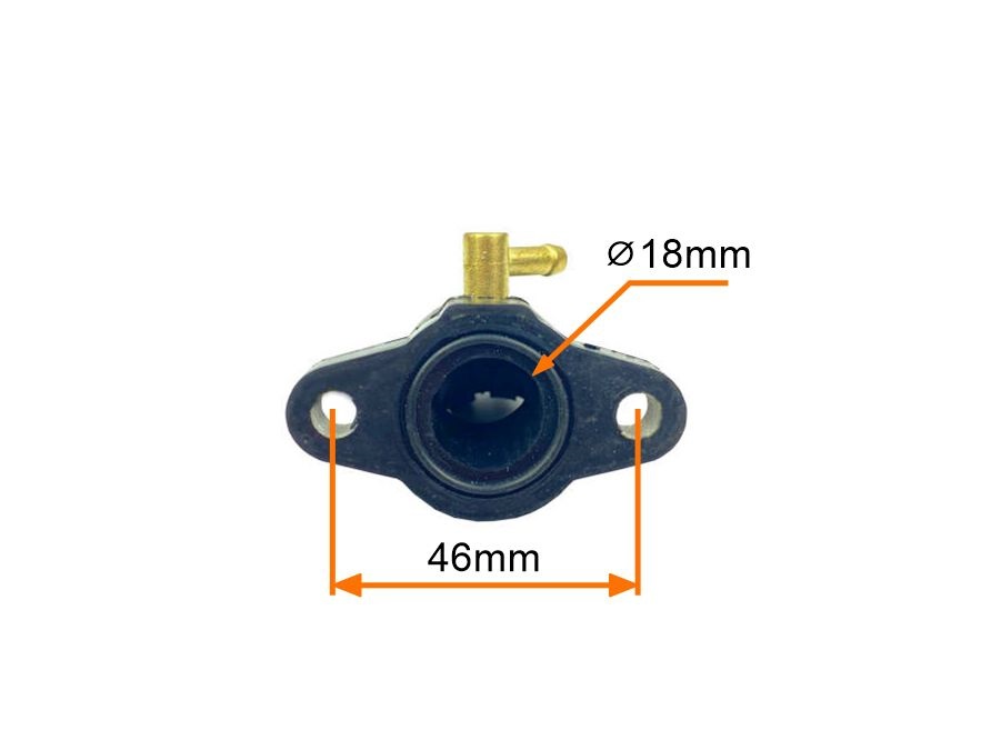 Kolektor ssący gaźnika (fi 18mm) Piaggio Zip 50 4T China 06-11r.