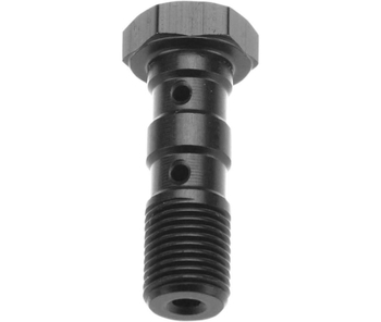 Śruba hydrauliczna do przewodów hamulcowych M10x1,00 podwójna czarna TRW