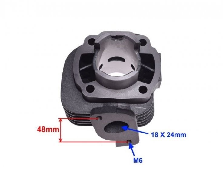 Cylinder 50ccm 2t 40,00mm tłok  sw 12mm skuter Keeway Cpi Romet Juank