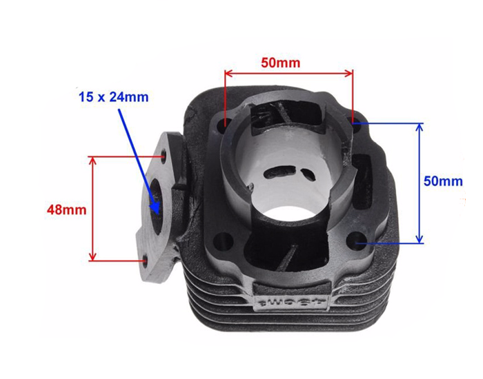 Cylinder 50cm3 2t fi10 quantum aprilia malaguti