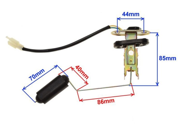 Czujnik poziomu paliwa pływak Junak 901 sport