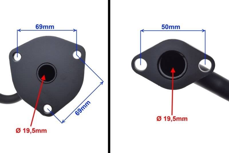 Kolanko Wydechowe 4T RM Motor Yuki Moto Zipp Rally