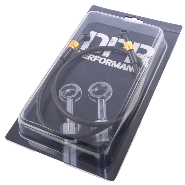 Przewód hamulcowy w oplocie czarno złoty 90cm DPR Performance