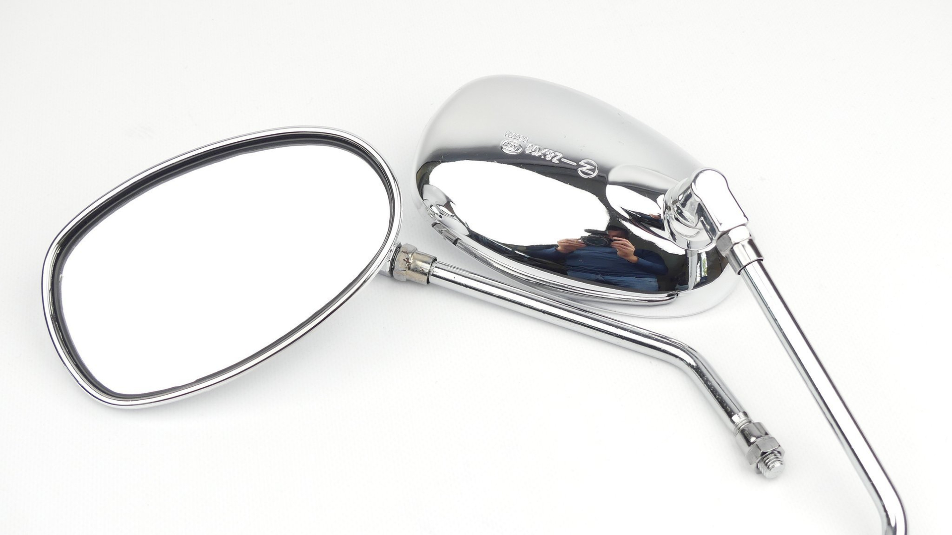 Lusterka klasyczne chromowane classic chopper cafe