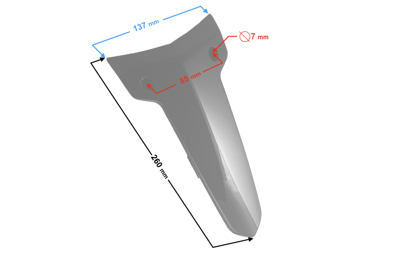 Obudowa przednia przednia do skutera Barton Primo