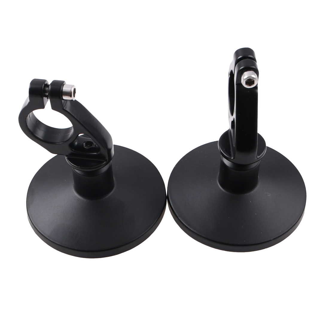 Lusterka dolne okrągłe uniwersalne czarne Naked Cafe Racer Bobber Custom