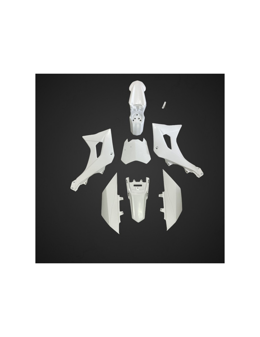 Plastiki TS białe pitbike MRF 80 Runner 120 SM SM-R Mini 80