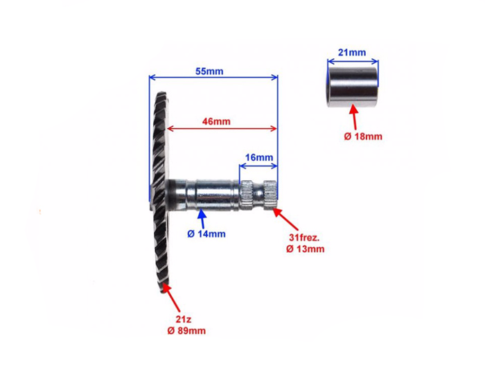Segment półksiężyc startera Junak Ferro 139qmb GY6